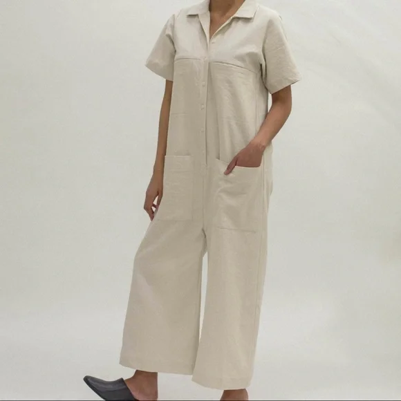 Ilana Kohn Linen Mabel Coverall - Picture 1 of 15